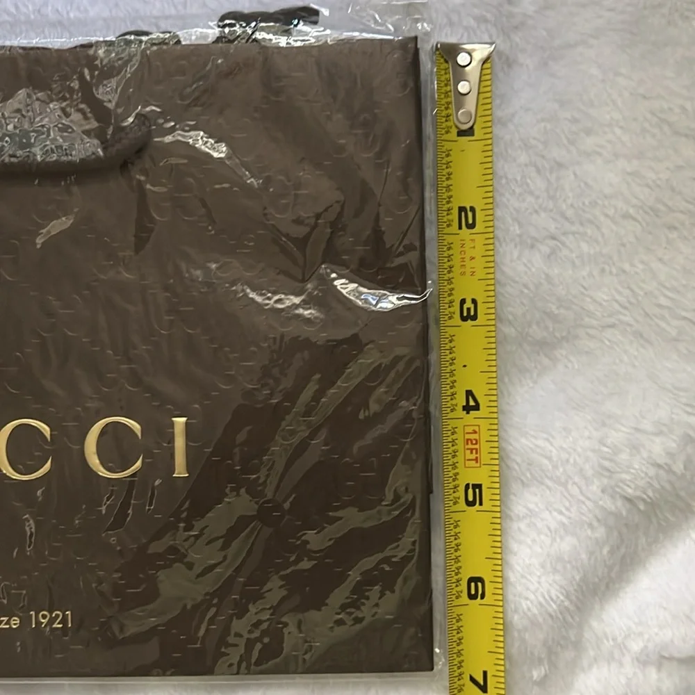 Gucci Paper Shopping Empty Tote Store Guccisima GG Gift Bag